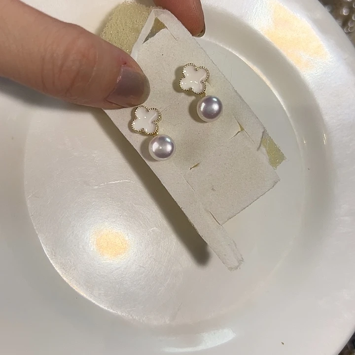 未镶嵌淡水珍珠耳饰