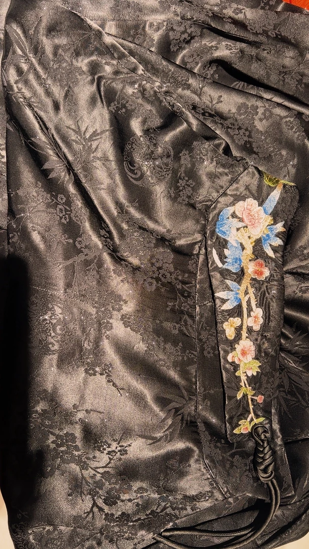 【喜迎春】民族风新中式提花刺绣阔腿裤2420