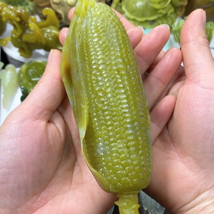 蛇纹石玉手把未镶嵌霖*