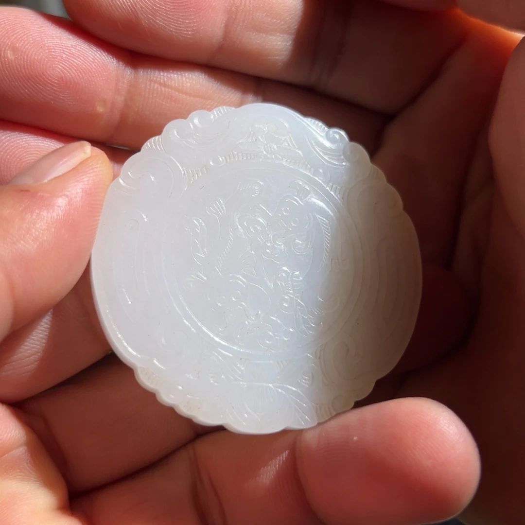 和田玉未镶嵌挂件