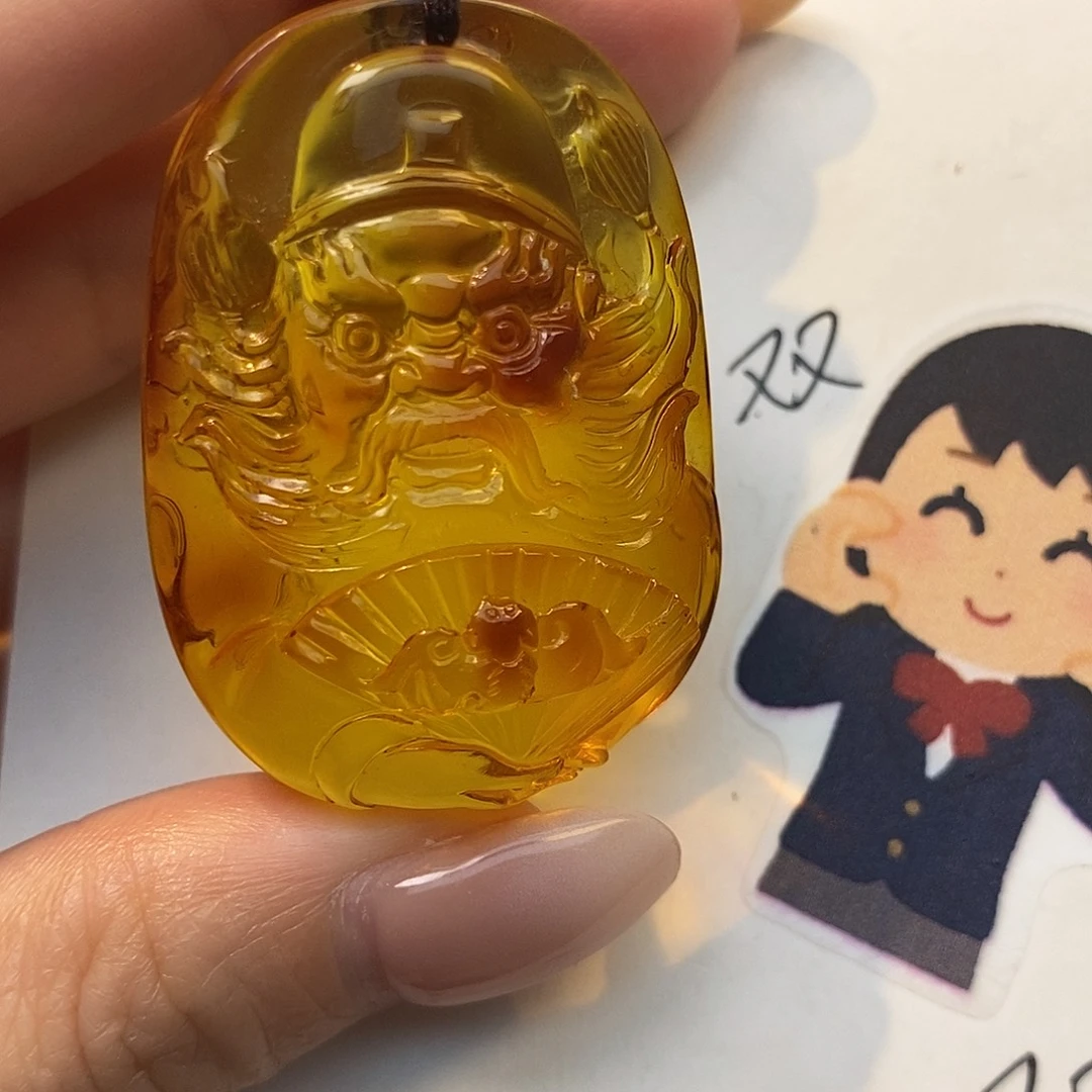 未镶嵌定制琥珀钟馗