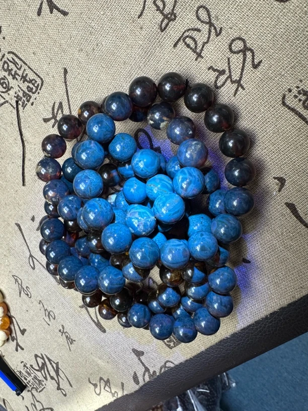 12mm紫杉醇飘干白花手串