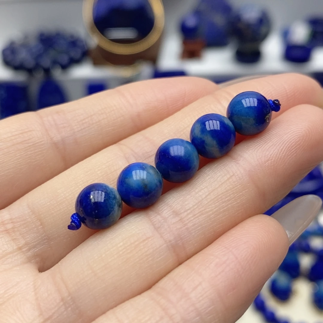 青金石未镶嵌隔珠8mm