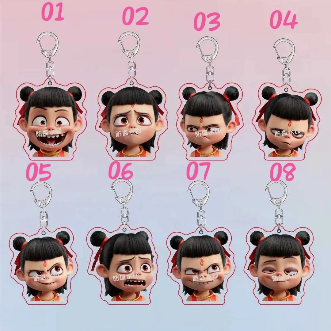 哪吒2魔童闹海 哪吒周边可爱电影装饰书包挂件亚克力小礼物钥匙扣