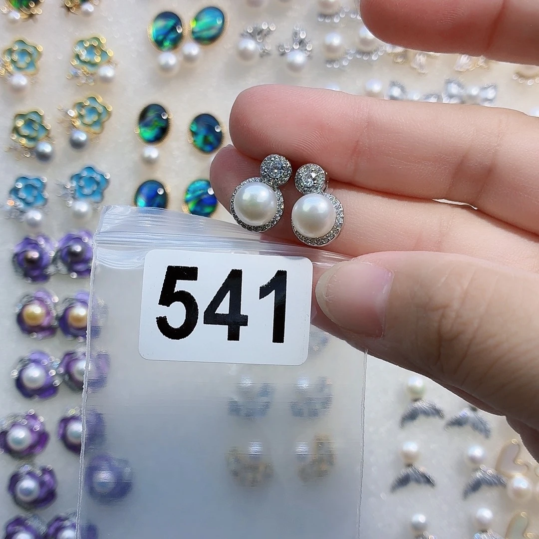 耳饰合金淡水珍珠