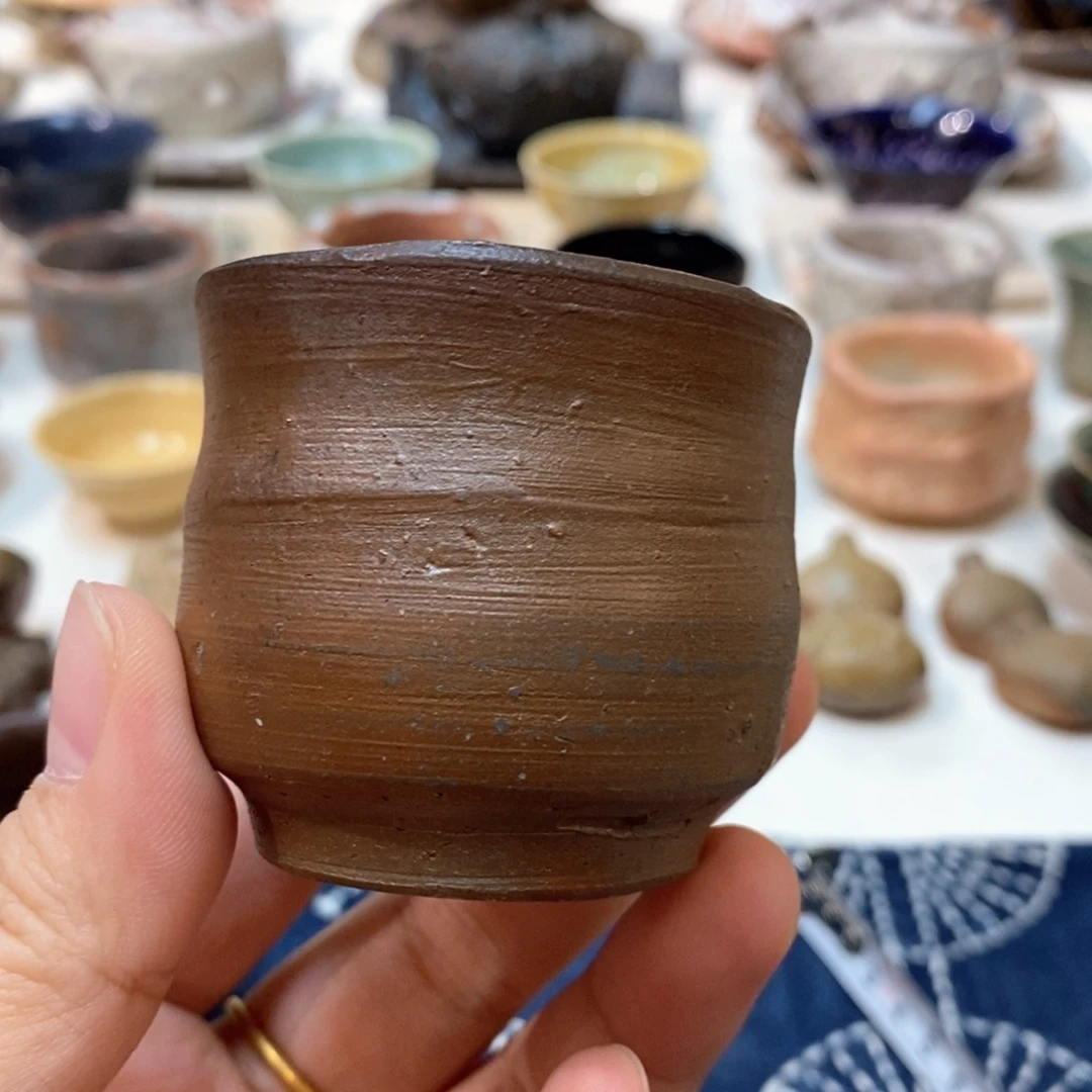 柴烧侘寂粗陶茶具