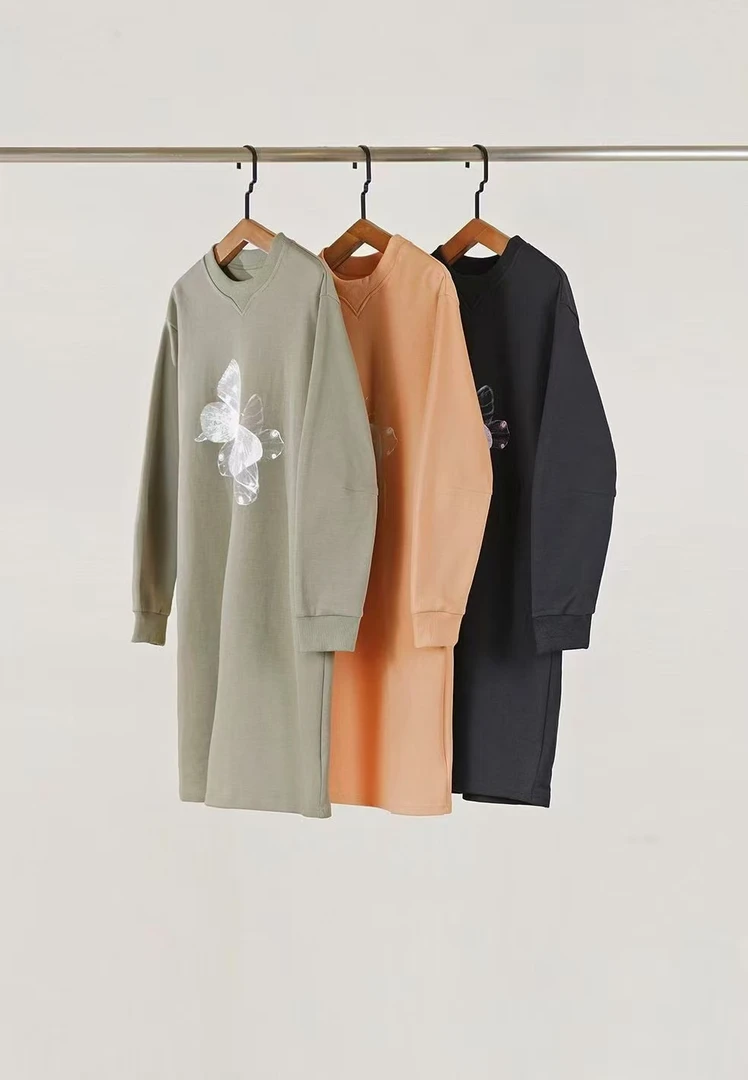 韩版长款连衣裙卫衣