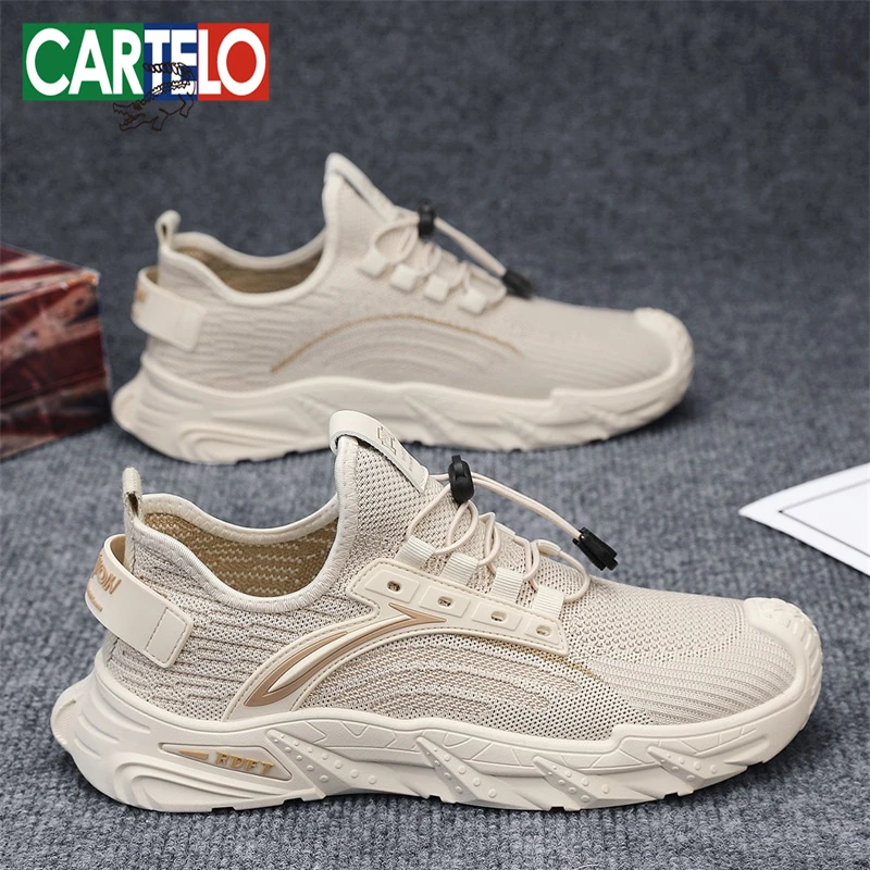 卡帝乐鳄鱼男鞋夏季透气薄款飞织网面网鞋百搭运动休闲防臭潮鞋子