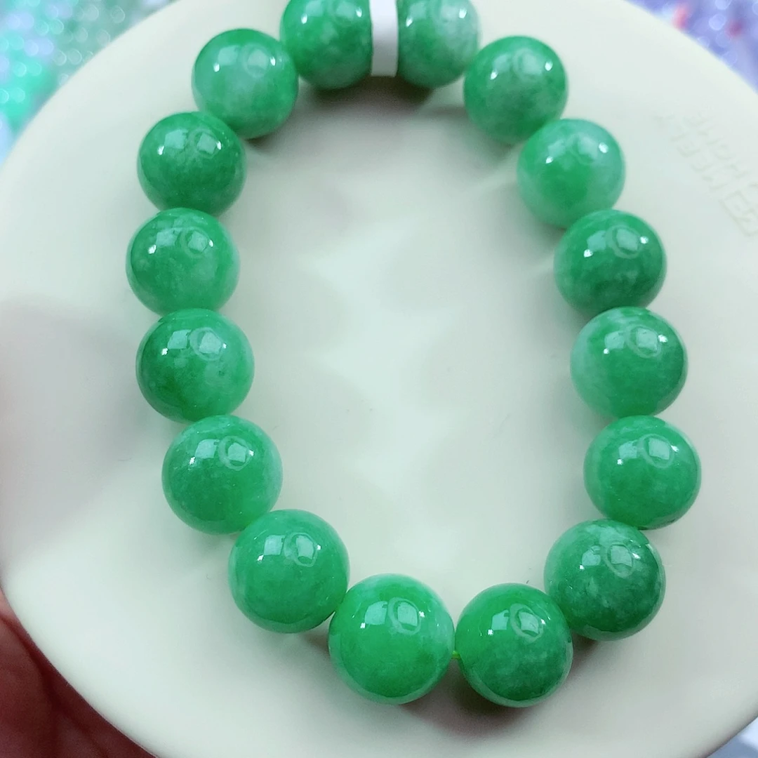 翡翠未镶嵌手链卡12.5