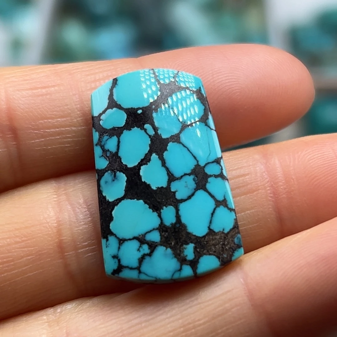 绿松石银S925镀金镶嵌珠宝奇石