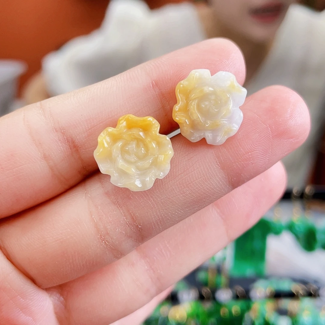 未镶嵌翡翠耳饰饰品