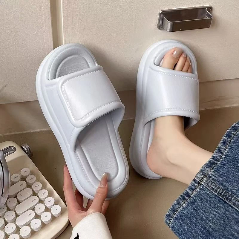 厚底凉拖鞋女士夏季时尚百搭外穿增高休闲居家EVA踩屎感拖鞋夏天
