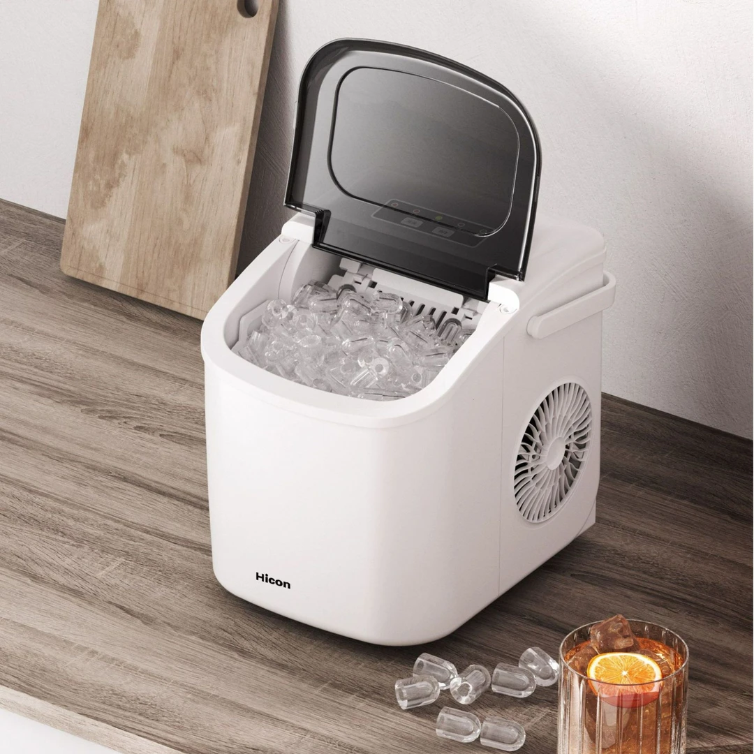 HICON/惠康圆冰制冰机小型家用宿舍低功率6分钟全自动圆冰HZB-16M