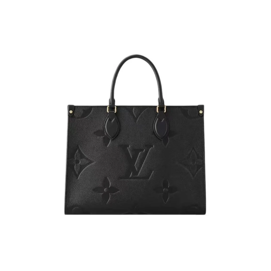 全新未使用 LouisVuitton/路易威登  芯片款黑色onthego托特包