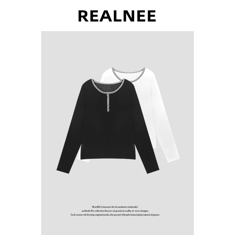 L*P家【曼陀罗】慵懒舒适百搭撞色宽松圆领T恤上衣RLMMT4MY03749