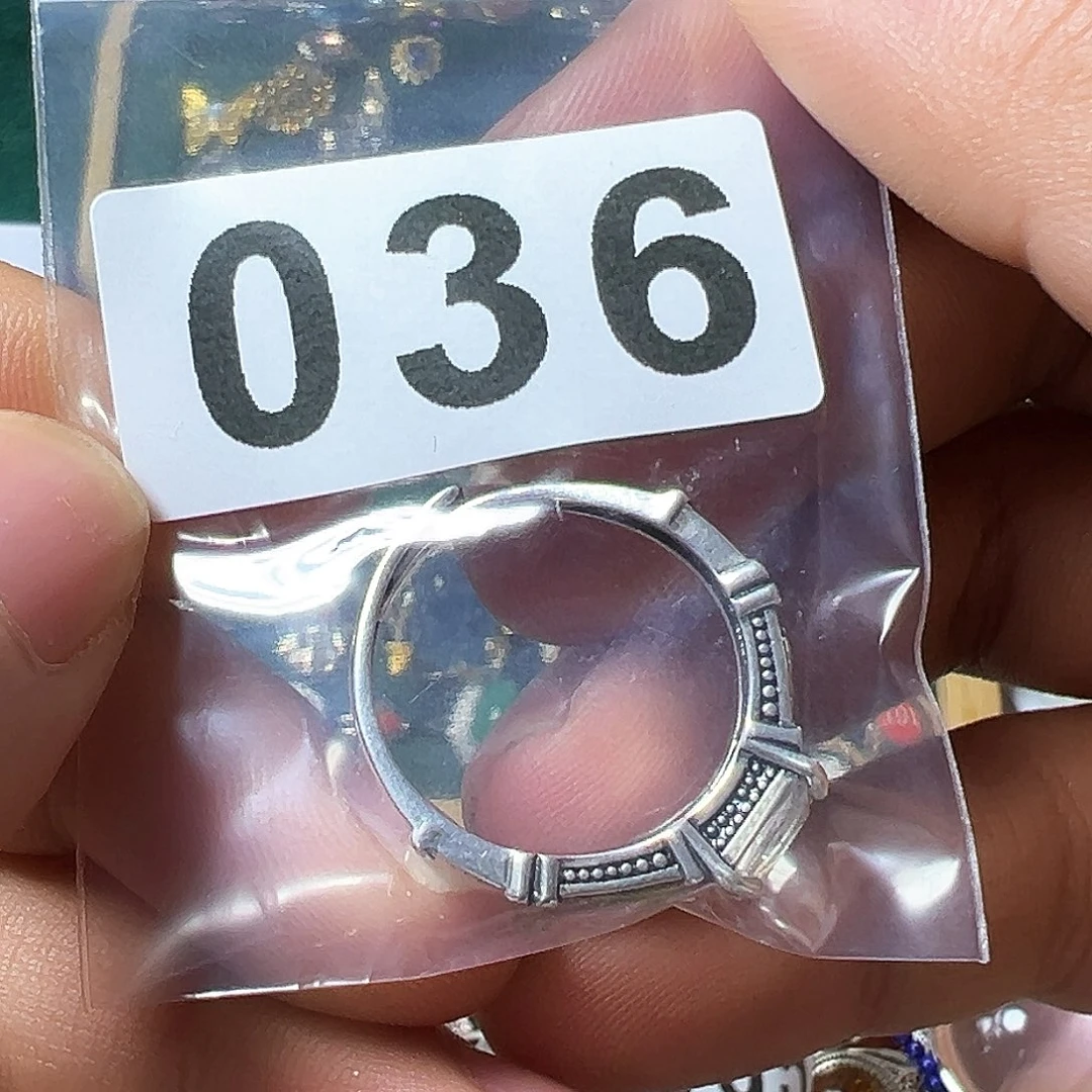 月光石戒指银S925镶嵌岑