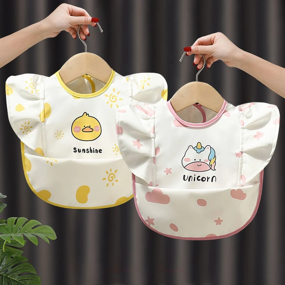 夏季薄款宝宝吃饭围兜防水防脏免洗儿童罩衣婴幼儿辅食围嘴口水巾