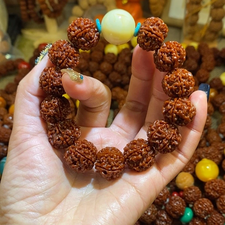 金刚菩提手串286玉化白