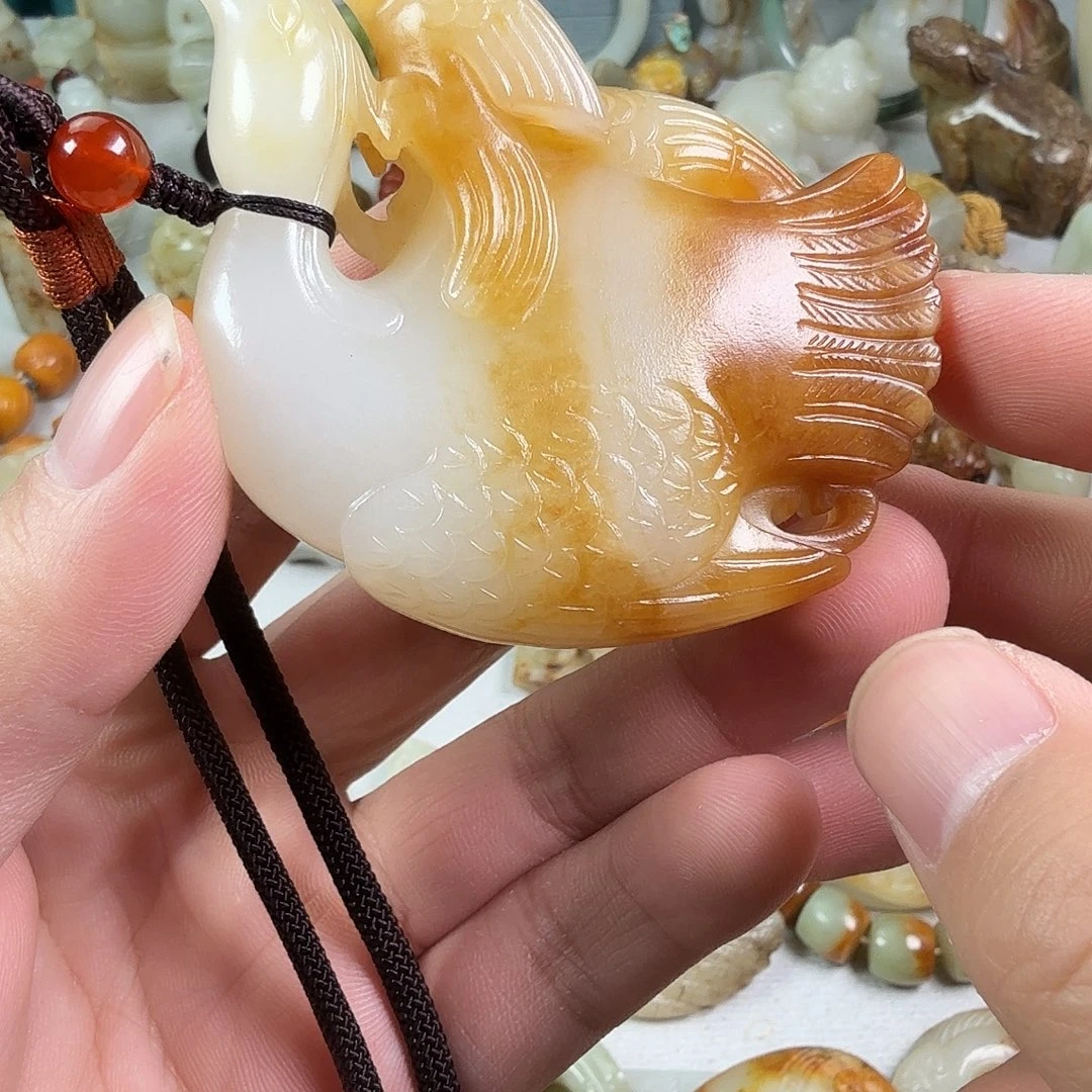 …***…和田玉（糖玉）未镶嵌车挂