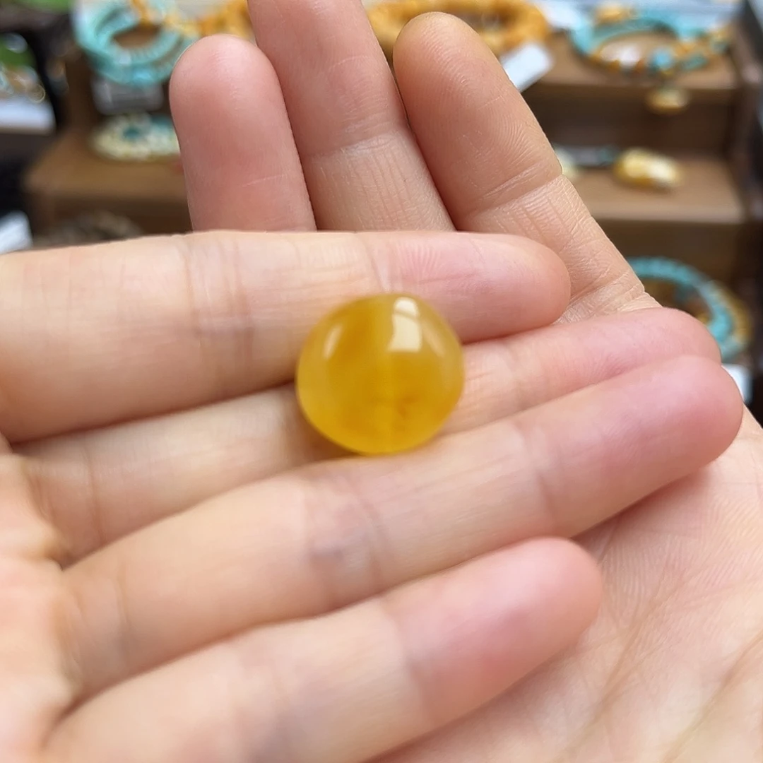 琥珀颈饰未镶嵌蜜蜡吊坠