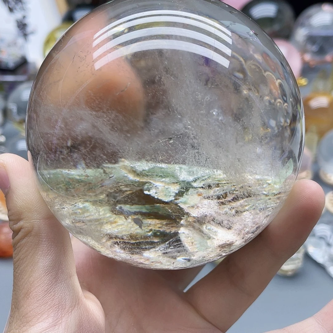 未镶嵌珠宝半成品水晶天然幽灵86.7mm