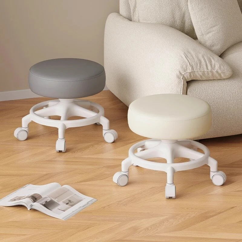 金姐姐客厅超静音万向滑轮矮凳家用茶几小沙发凳子加厚成人可移动