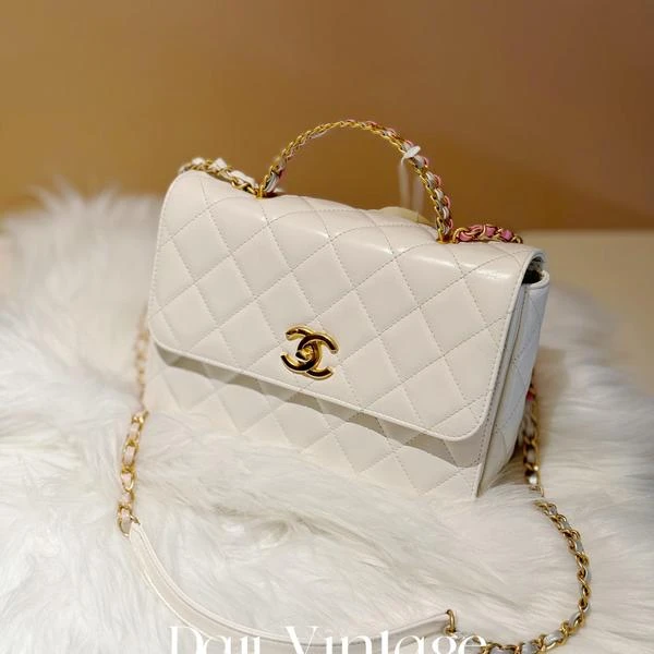 大吉中古/Chanel香奈儿23P彩虹手柄斜挎包