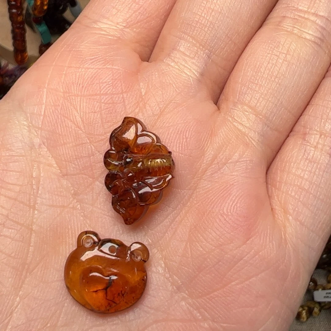 琥珀手链未镶嵌福利品小挂件