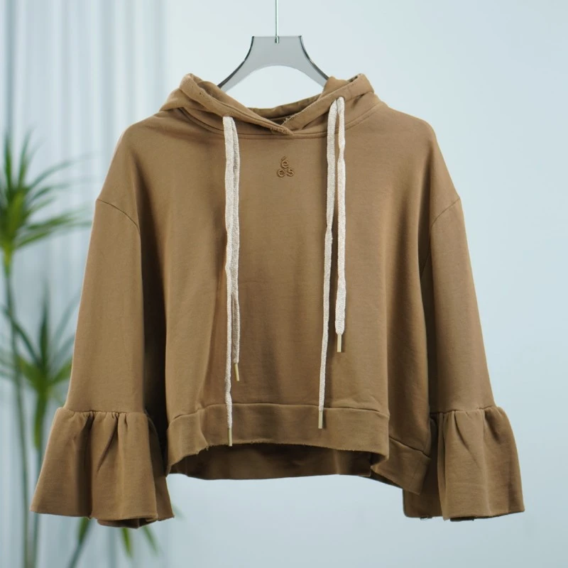尚系列  S293-5  女装时尚撤柜连帽卫衣焦糖色SS07Y26