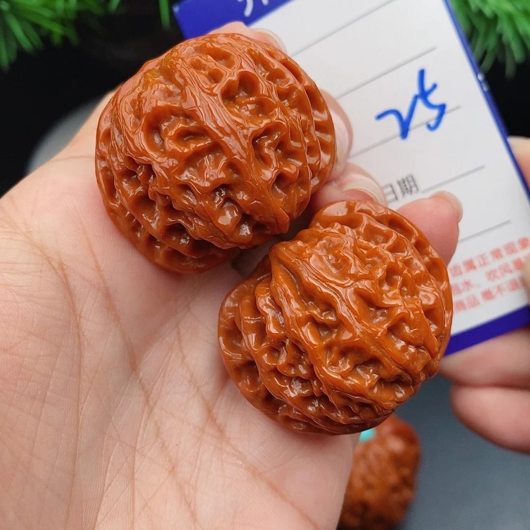 文玩核桃把件38苹果25