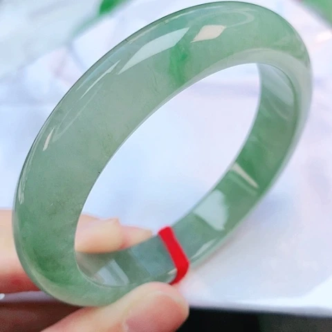 未镶嵌手镯翡翠56圈口010007