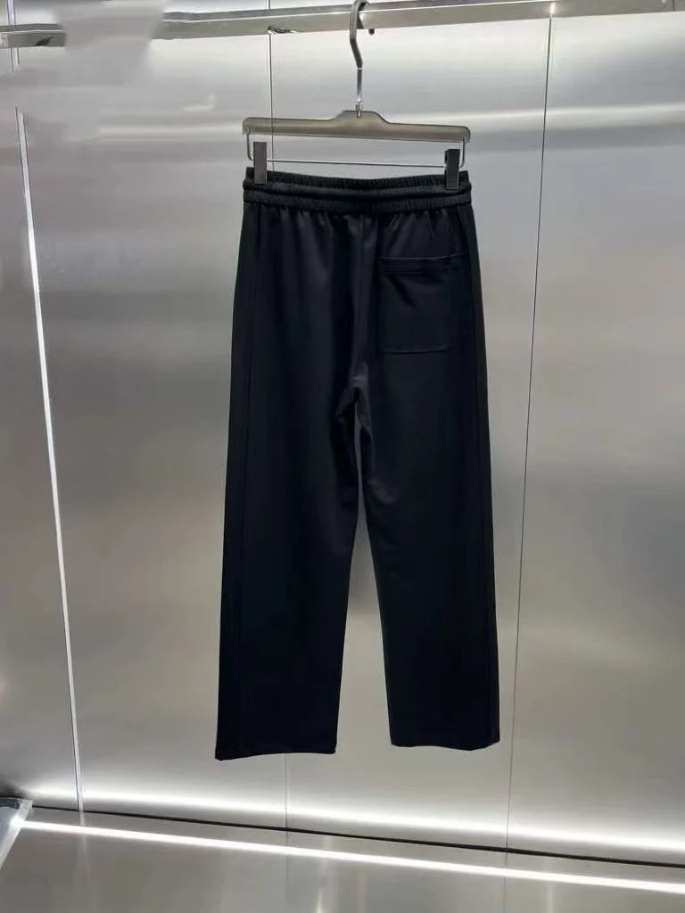 243  直筒裤夏季运动裤四季通用休闲裤裤子抽绳时尚拼接16727