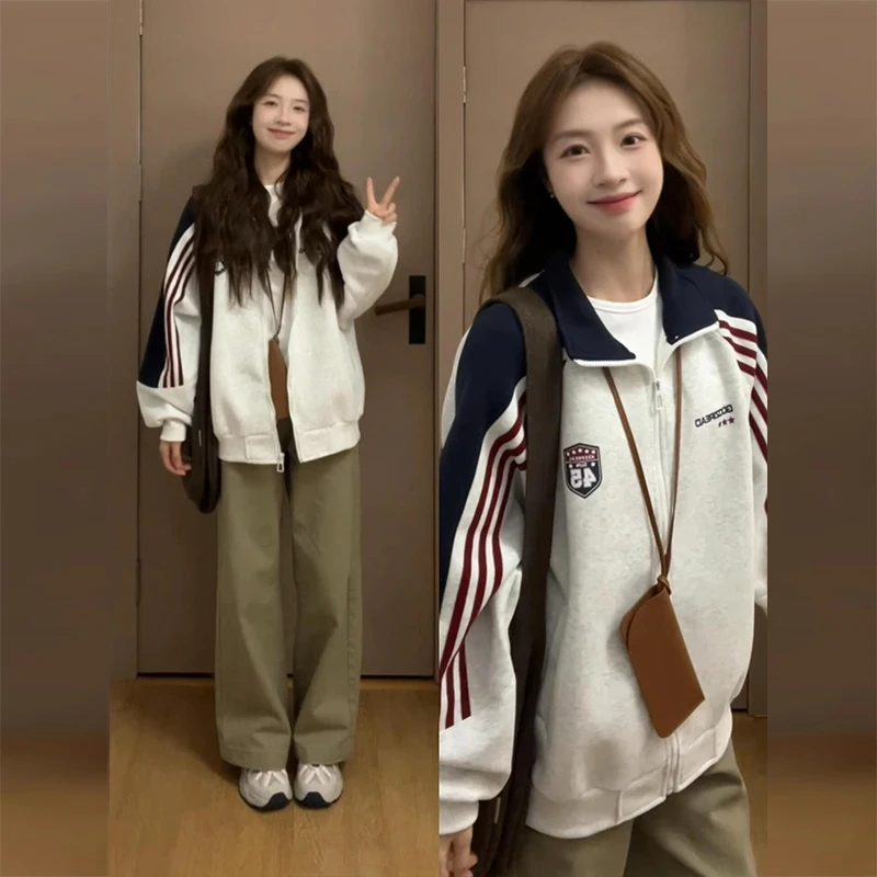 美式棒球服外套男女初秋装2025新款春秋季薄款宽松休闲开衫上衣潮