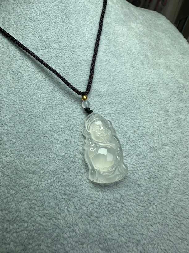 天然玛瑙玉髓 财神