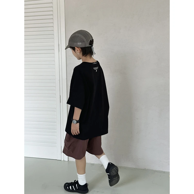 【现货】略略童装儿童半袖夏款休闲纯色T恤252TX3810