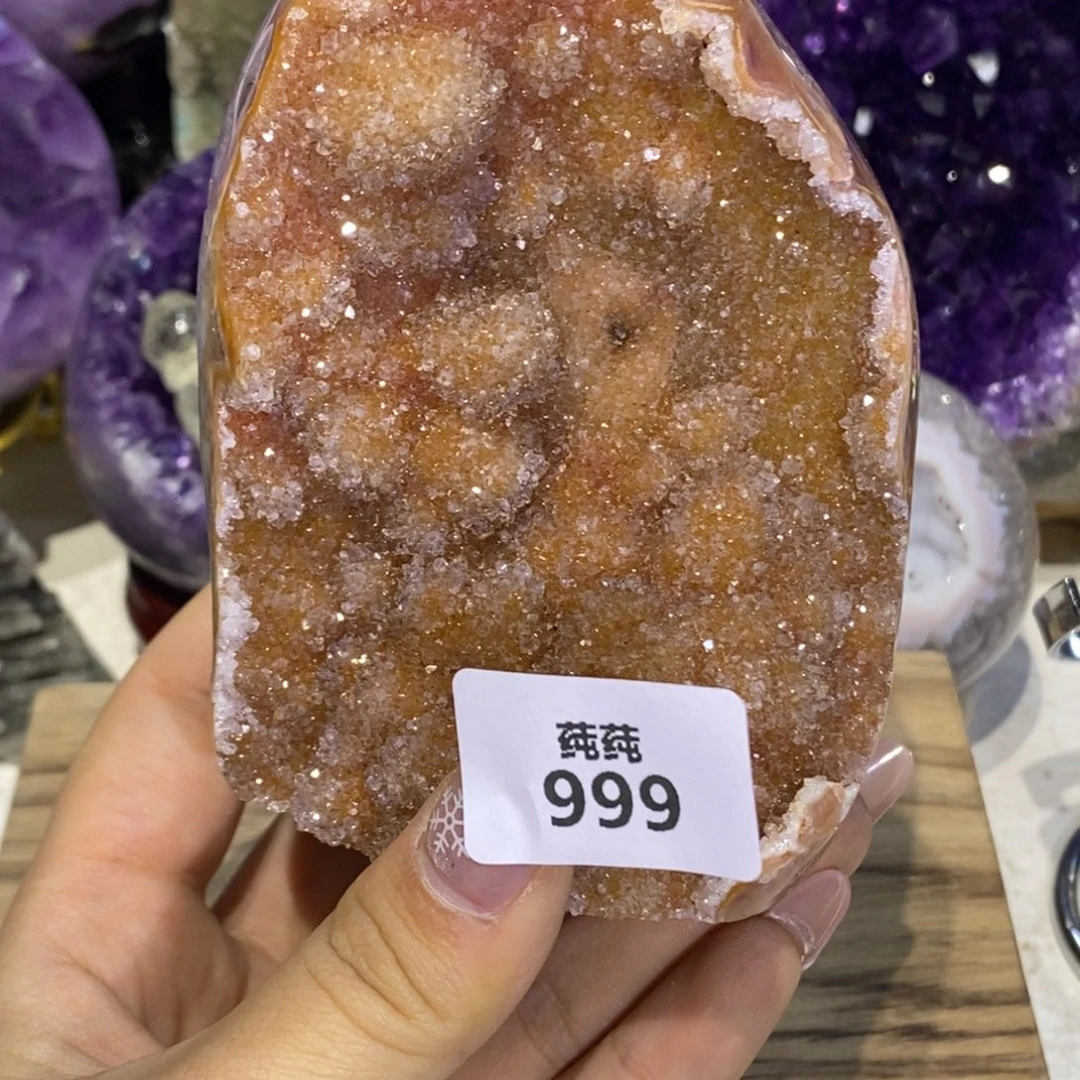 未镶嵌紫晶大型摆件（非配饰）橙色