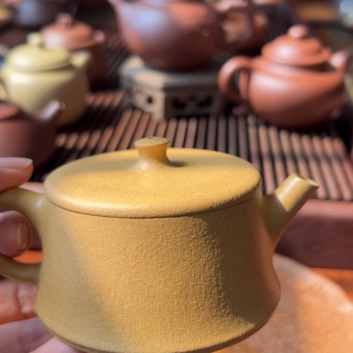 茶壶紫砂黄金云柱150cc