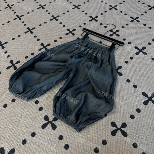 现货MZ.儿童夏季新款超薄款天丝莱赛尔牛仔百搭防蚊休闲裤1685