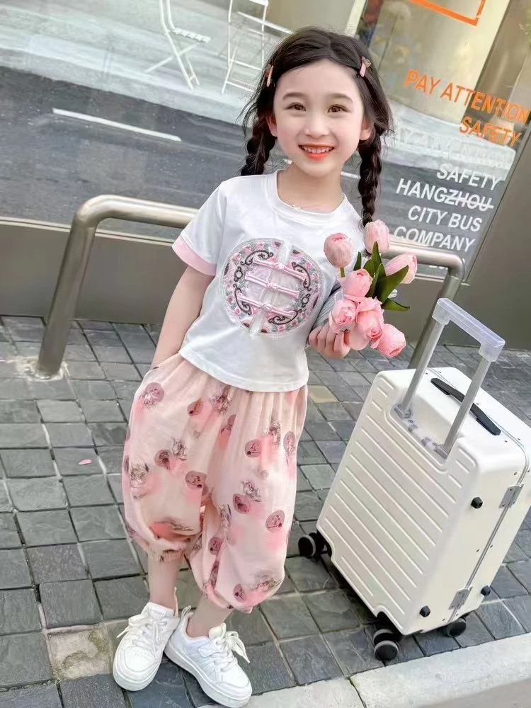 优米童装童品店2025夏款高品质韩系森系套装单件扣号链接儿童女童