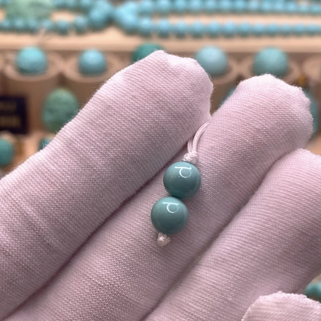 绿松石未镶嵌珠宝奇石6.6mm