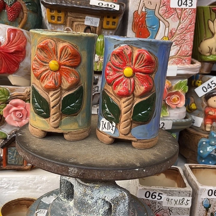 粗陶材质多肉花盆