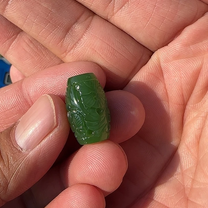 和田玉（碧玉）颈饰未镶嵌我***当