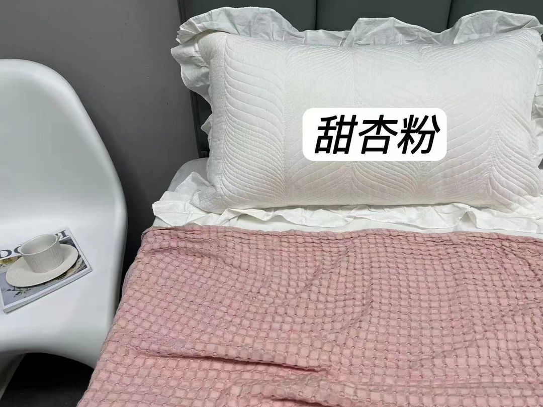 量化竹纤维蜂巢毯一条