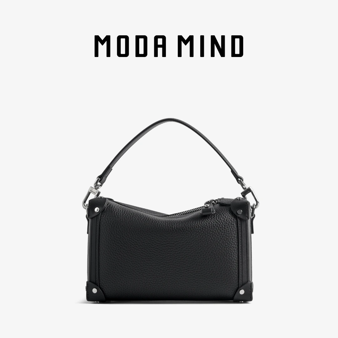 MODA MIND【字母软盒子】MM503B120韩国小众品牌时尚经典黑色包包LL