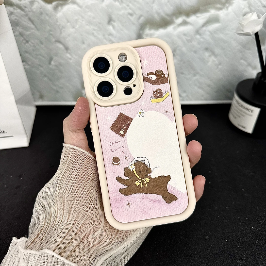 狗狗贴图适用创意可爱小众苹果16华为小米14硅胶手机防摔壳Paoive