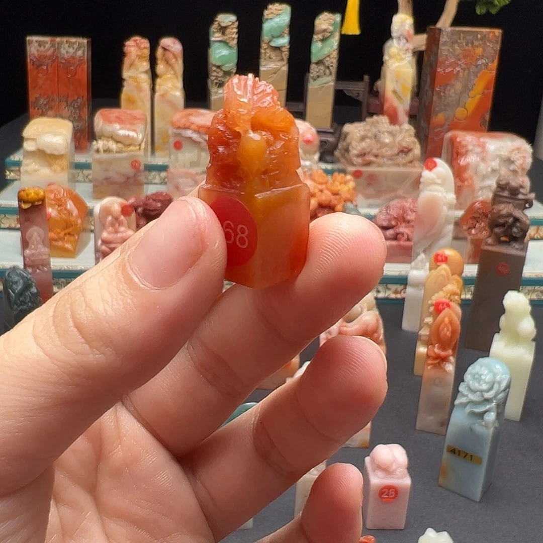寿山石印石?***梦手工制作