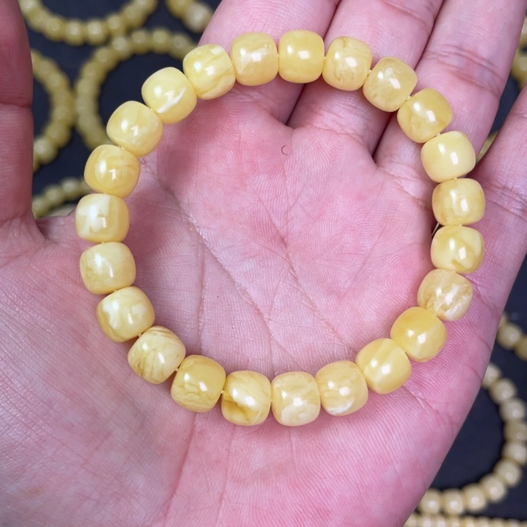 裸石蜜蜡未镶嵌蜜蜡手串9.5mm