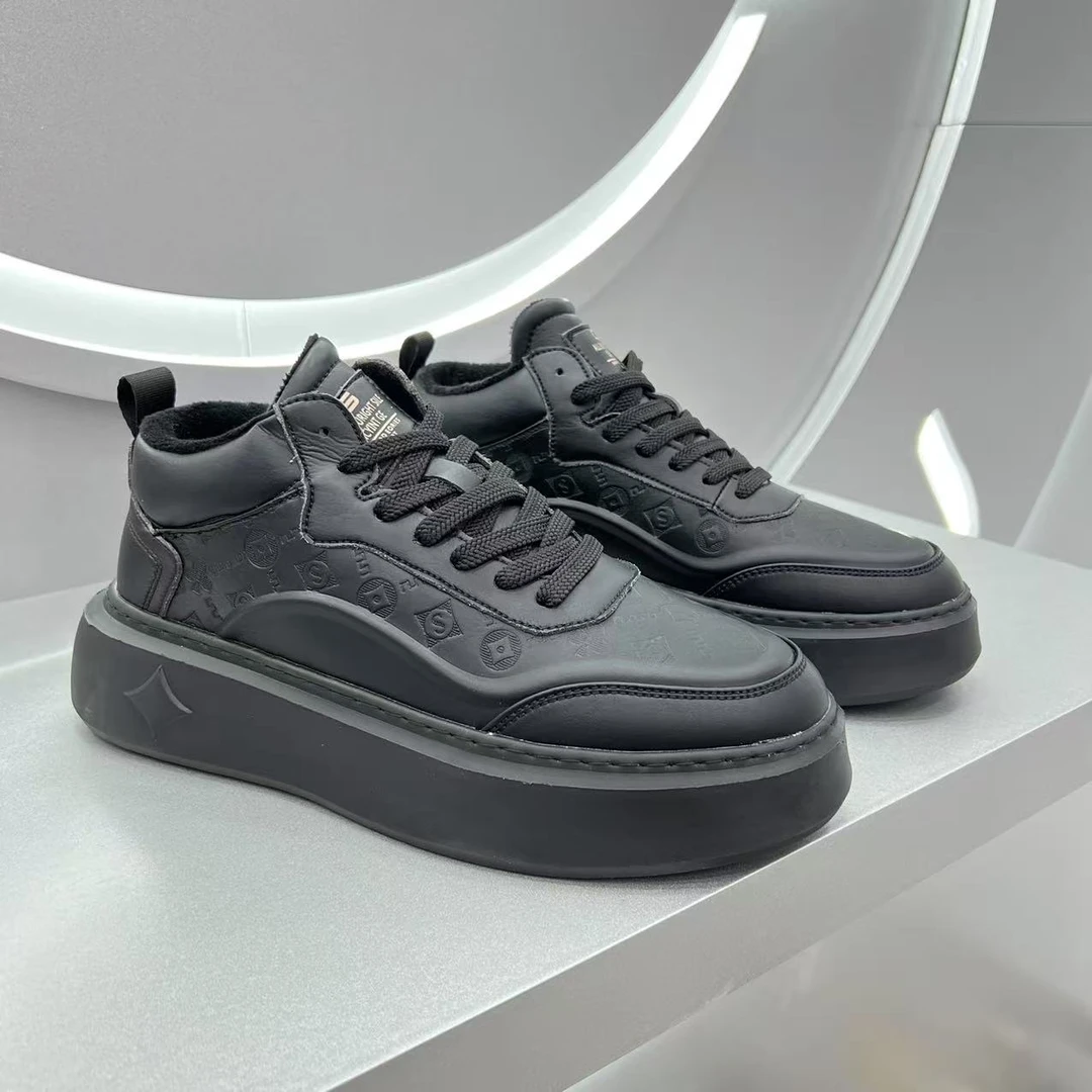 111休闲板鞋男士真皮真皮春季