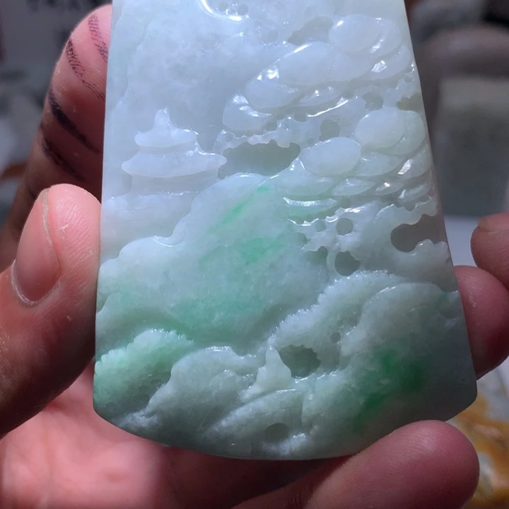 翡翠未镶嵌颈饰保真天然a货翡翠