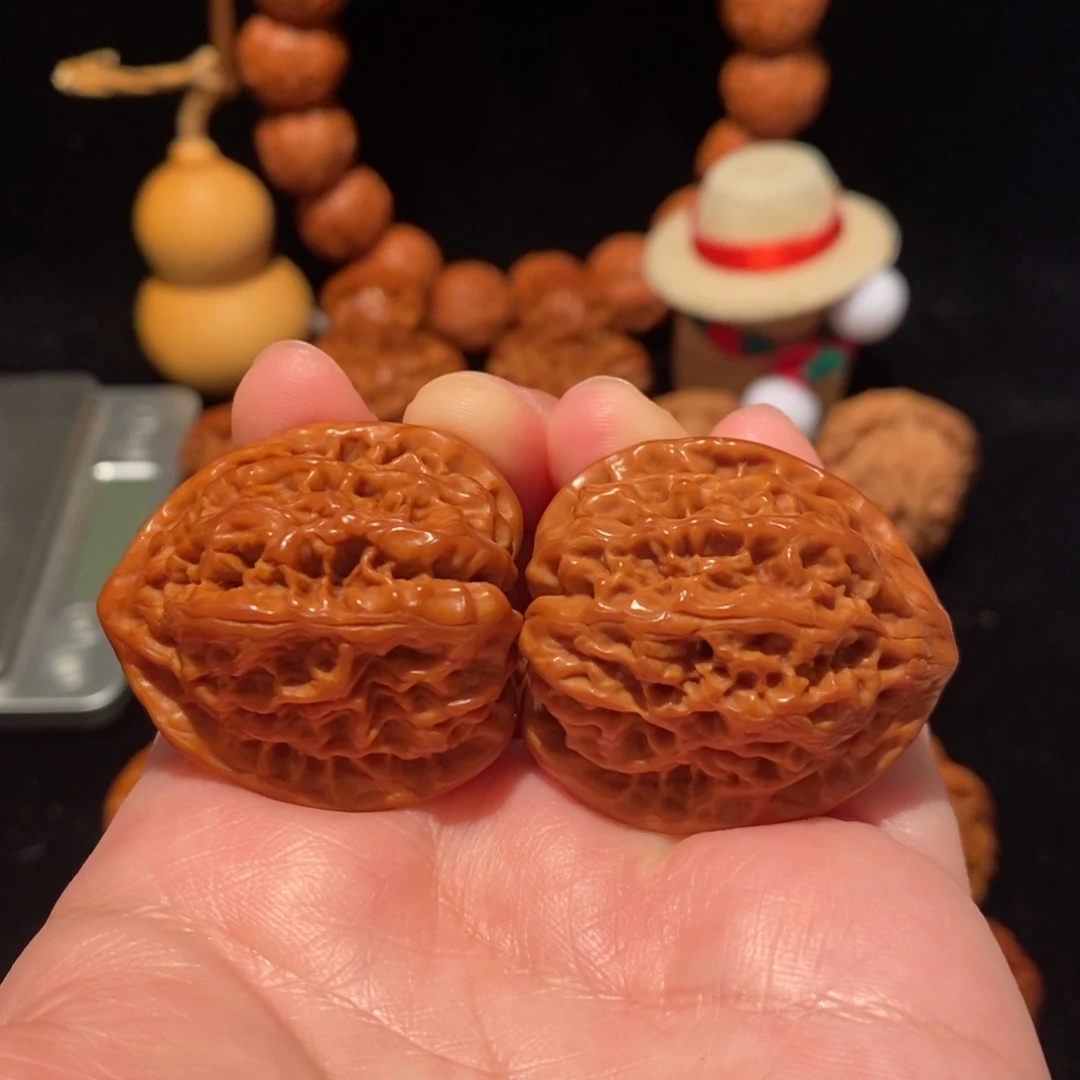 文玩核桃把件34尺野牛113